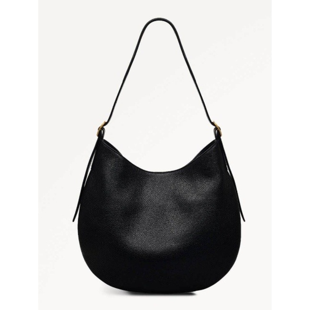Radley London Kensignton Place Pebble Grain Leather Hobo Bag Black Gold Hardware - Picture 2 of 13